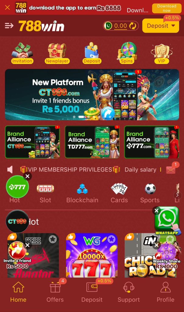 788Win game APK 2026 Android interface