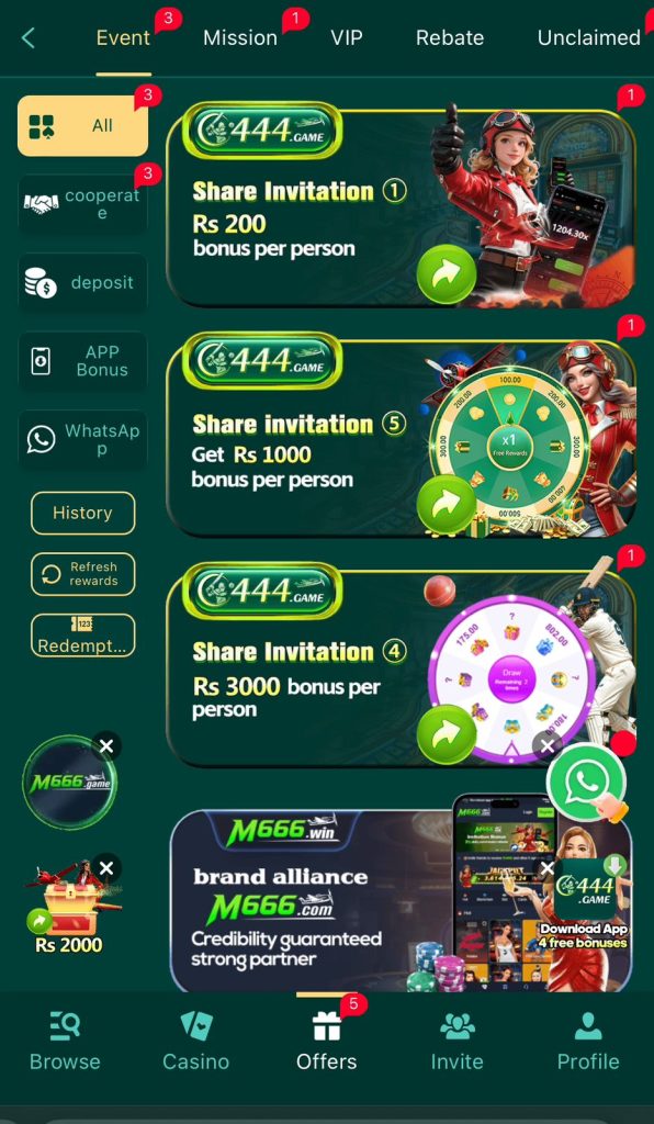 C444 game APK 2026 bonus rewards