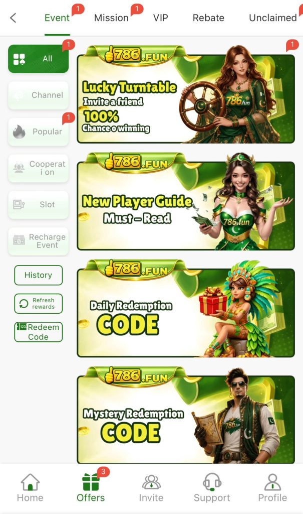 786Fun game APK V1.14 bonus rewards
