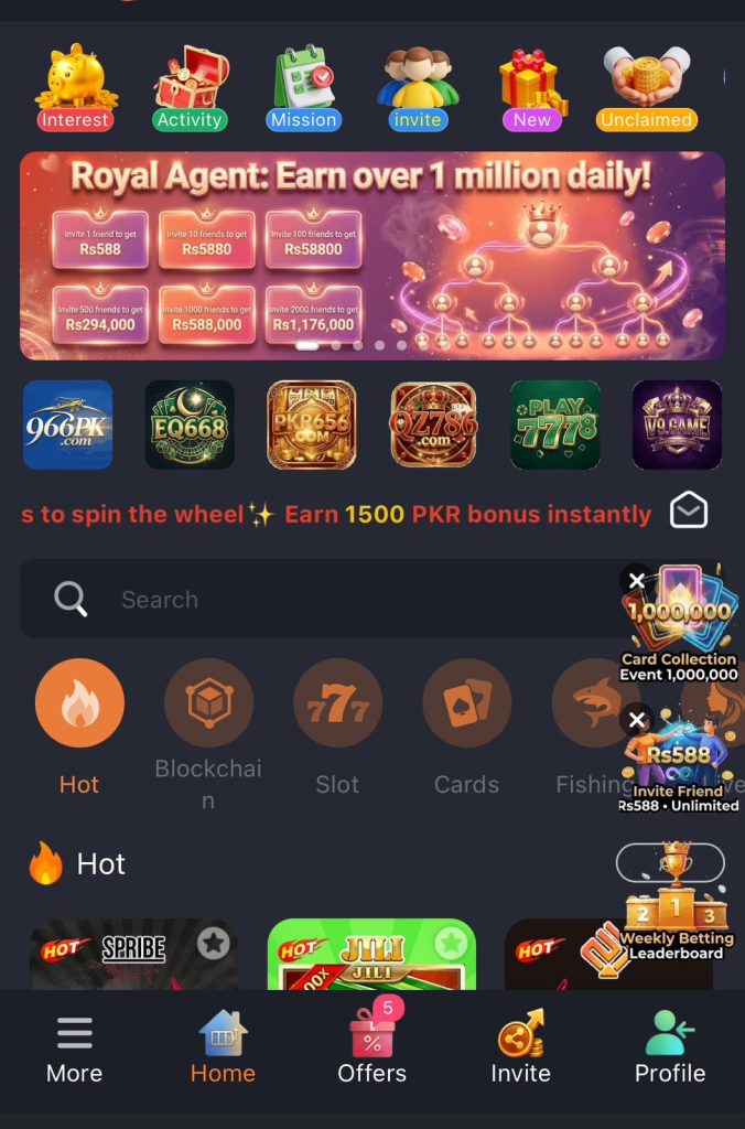 JK667 game APK V1.245 gameplay screen