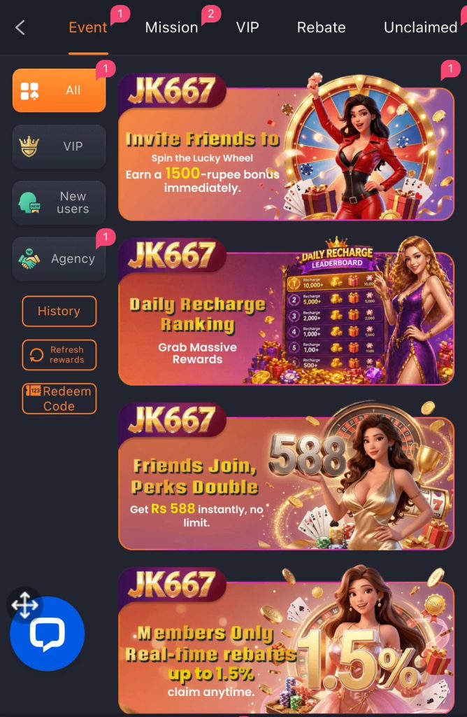 JK667 game APK V1.245 bonus rewards