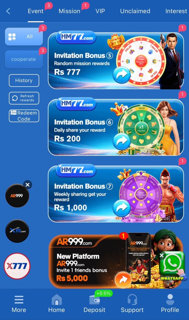 HM77 game APK V1.12 bonus rewards