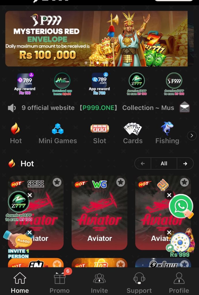 P999 Game Online 2026 login guide showing APK download, OTP verification, secure login process, and local payment support for Pakistan.